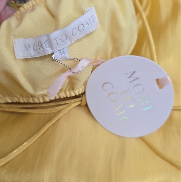 🎀$20 SALE🎀NWT REVOLVE More To Come Nadia Yellow Mini Cut Out Dress - Picture 5 of 7